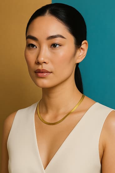 Diamond pendant on model 2